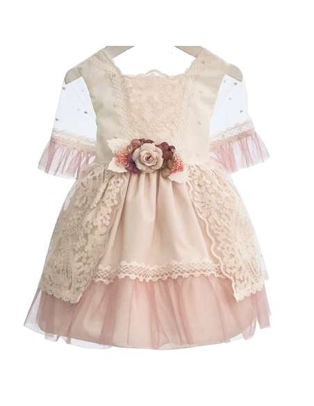 34160 PINK GIRL DRESS CEREMONIAL  BRAND LILUS