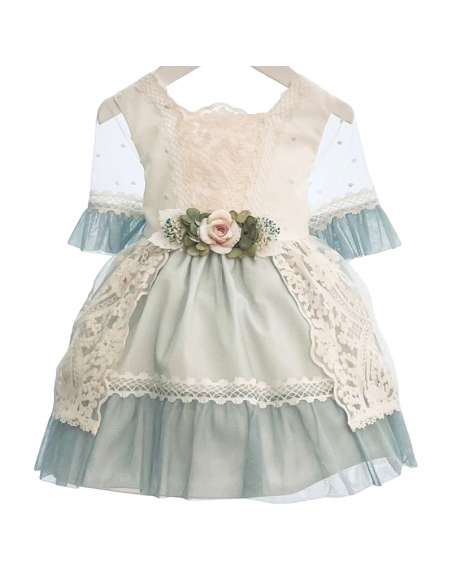 34160 GREEN GIRL DRESS CEREMONIAL  BRAND LILUS