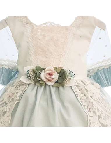 34160 GREEN GIRL DRESS CEREMONIAL  BRAND LILUS