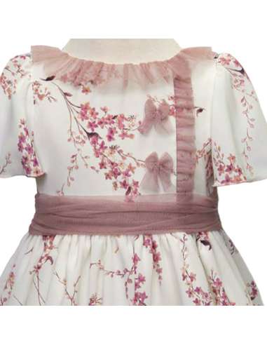 1630 VESTIDO INFANTIL FLOREADO MARCA ANAVIG