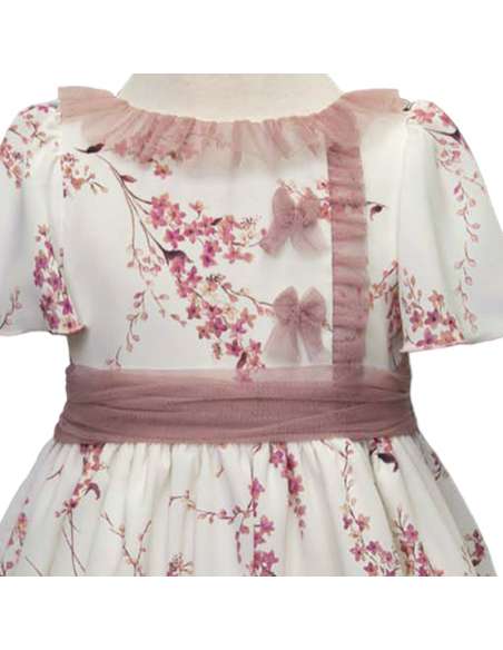 1630 VESTIDO INFANTIL FLOREADO MARCA ANAVIG