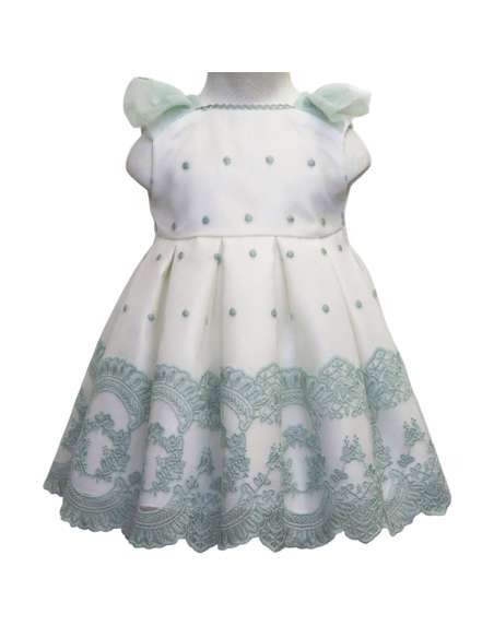 1300 VERDE VESTIDO BEBE CEREMONIA MARCA ANAVIG