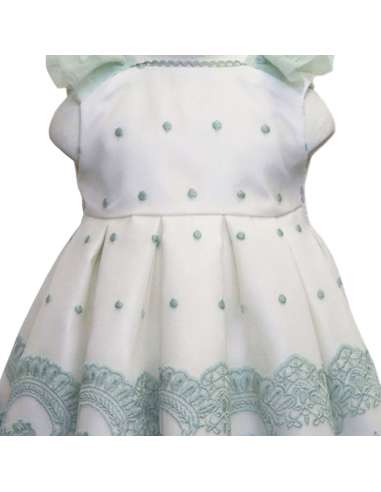 1300 GREEN BABY GIRLS DRESS CEREMONIAL BRAND...