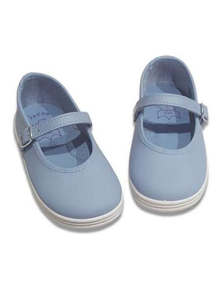 Mary Jane Leather Javer 161 blue