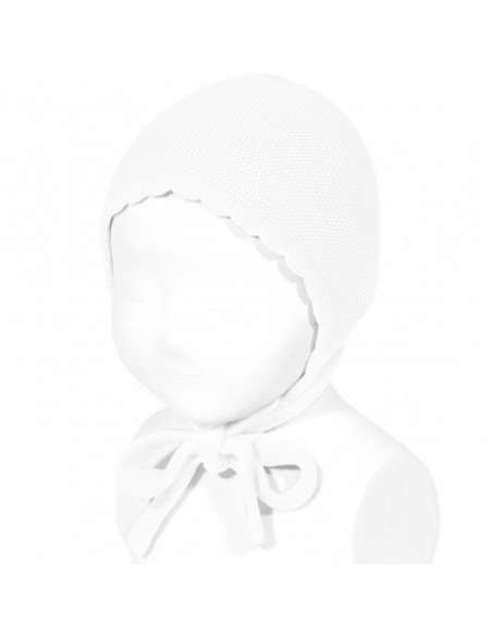 50500010 BLANCO CAPOTA PUNTO BEBE EN ALGODON MARCA CONDOR