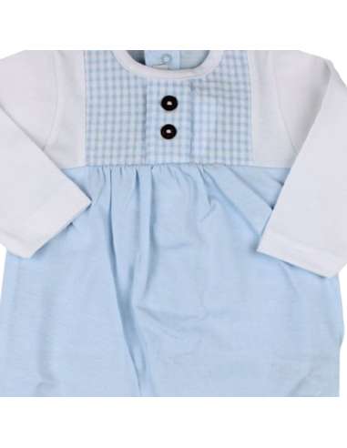 32328 BLUE BABY ROMPER  BRAND CALAMARO