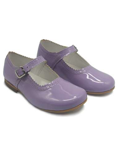 Mary Janes in patent leather Cocoboxi 6275 lilac