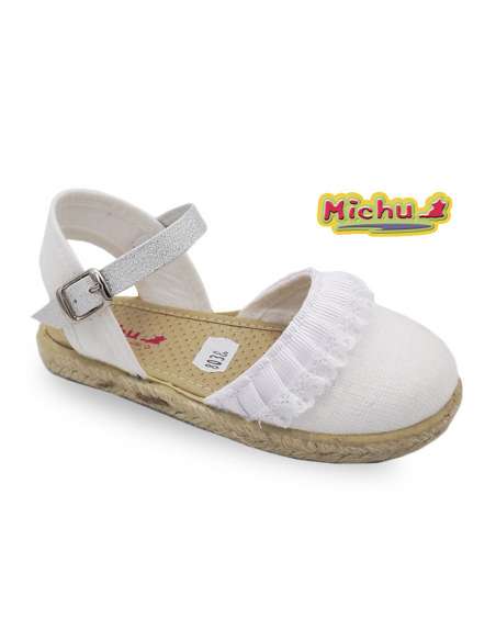 ESPARDEÑA DE LONA MICHU 8038 BLANCO