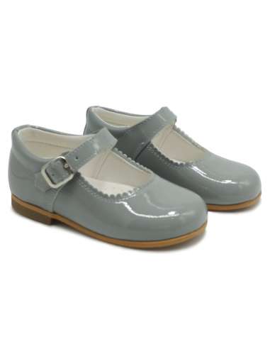 Mary Janes in patent leather Cocoboxi 6270 grey