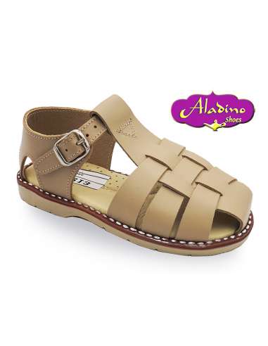 BOYS SANDALS IN LEATHER  ALADINO 2213