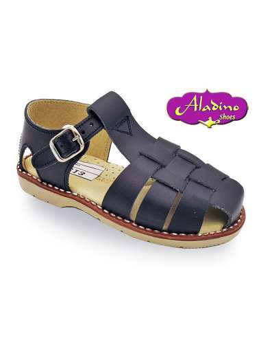 BOYS SANDALS IN LEATHER  ALADINO 2213