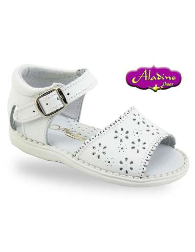 GIRLS SANDALS IN LEATHER  ALADINO 2204