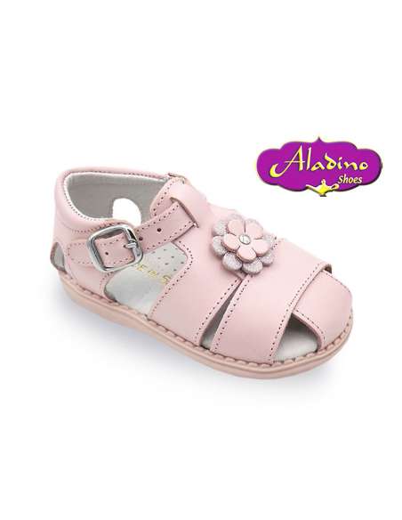 GIRLS SANDALS IN LEATHER  ALADINO 2273
