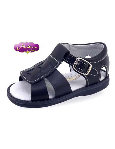 SANDALS IN LEATHER  ALADINO 2208