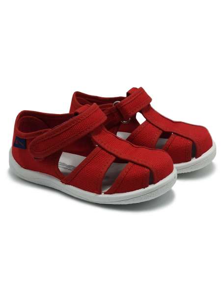 LONAS CON SUELA DE GOMA 8018 ROJO