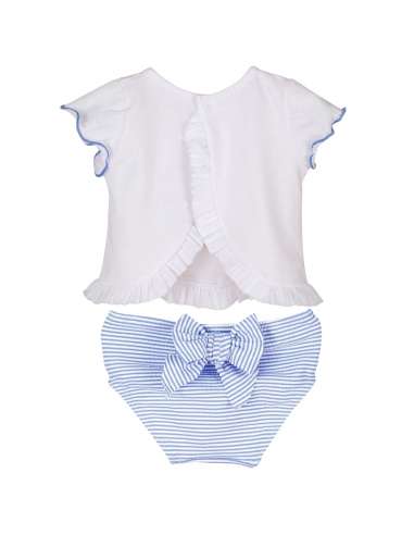 23038 GIRLS T-SHIRT AND SWIM TRUNKS BRAND CALAMARO