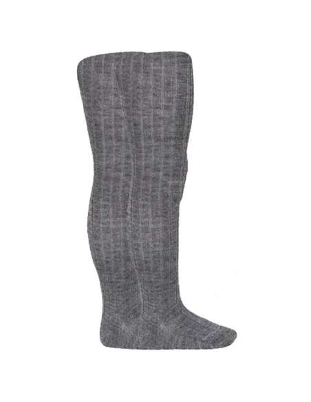 12161 967 GRIS MEDIO LEOTARDOS ACANALADOS 6X2 DE LANITA  MARCA CONDOR