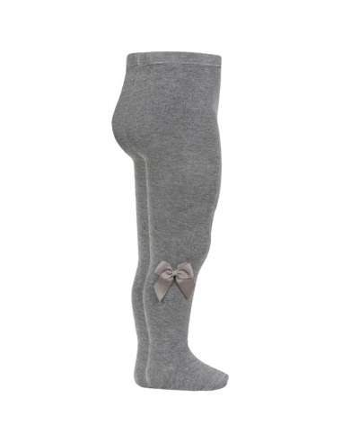 24821 230 GRIS CLARO TIGHTS WITH BOW BRAND CONDOR
