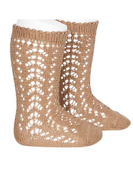 25182 326 CAMEL CALCETIN ALTO PERLE CALADOS MARCA CONDOR