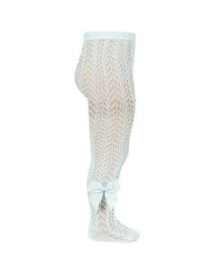 25301 725 AGUAMARINA  OPENWORK PERLE TIGHTS WITH SIDE...