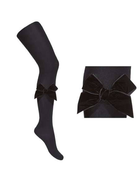 24891 900 NEGRO LEOTARDO CON LAZO TERCIOPELO MARCA CONDOR