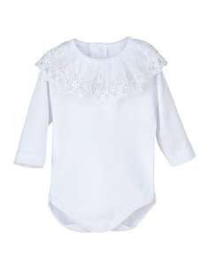 19093 WHITE LACE BODYSUIT BRAND CALAMARO