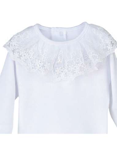 19093 WHITE LACE BODYSUIT BRAND CALAMARO