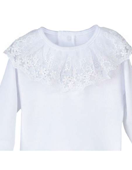 19093 WHITE LACE BODYSUIT BRAND CALAMARO