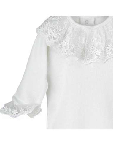 19094 WHITE LACE BODYSUIT BRAND CALAMARO