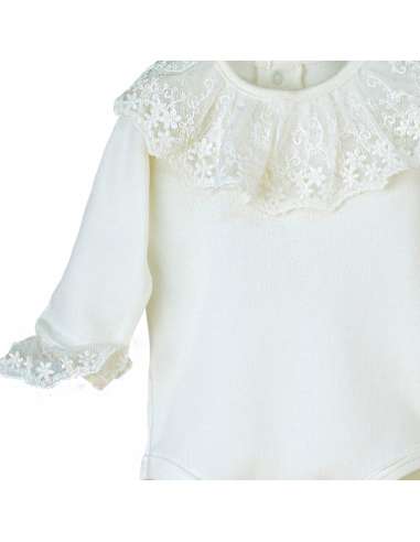 19094 RAW LACE BODYSUIT BRAND CALAMARO