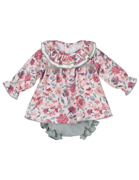 22045 GALATI BABY DRESS WITH KNICKERS BRAND CALAMARO