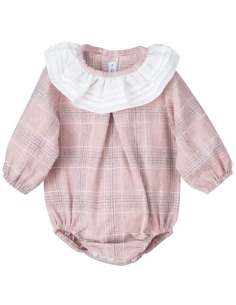 32390 PINK MILIA BABY ROMPER  BRAND CALAMARO