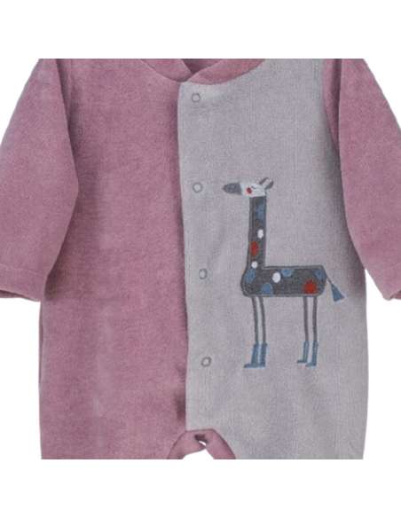 33003 ROSA PALO BABY ROMPER  BRAND CALAMARO