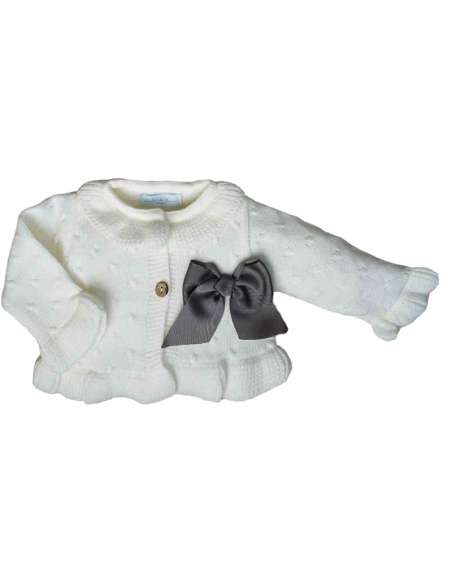 DF24026 CRUDO CHAQUETA PERLE NIÑA MARCA DULCE DE FRESA