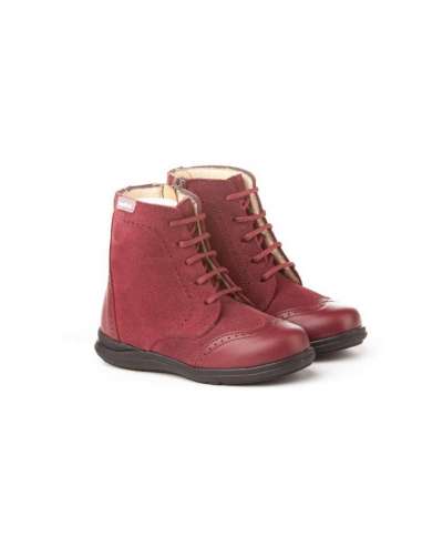 AngelitoS Boots in Leather and suede 1003  Burgundy