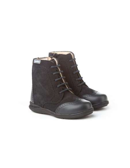 AngelitoS Boots in Leather and suede 1003 navy