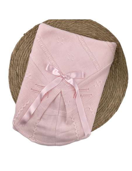1102955 pink Baby Shawl BRAND ALMA