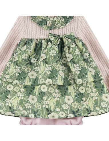 323437 VESTIDO  CON BRAGUITA  Y CAPOTA MARCA...