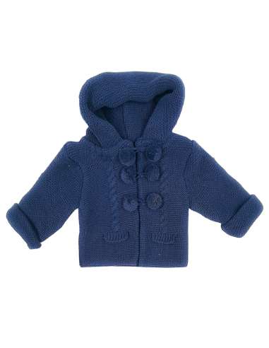 550.2 MARINO KNITTED COAT WITH HOOD BRAND BABY FASHION