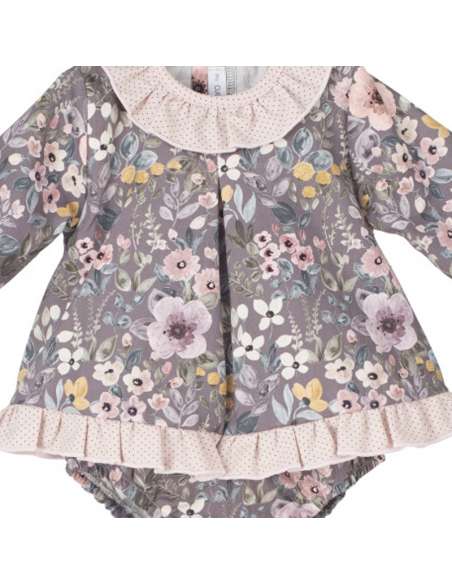22043 LEOBEN BABY DRESS WITH KNICKERS BRAND CALAMARO
