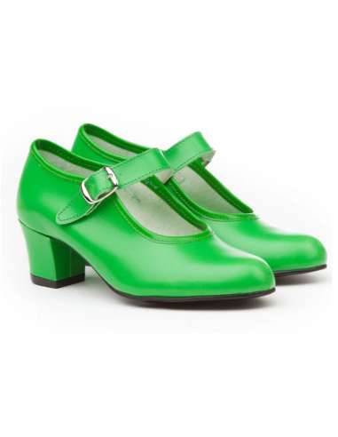 Zapato Flamenca Hebilla AngelitoS 302 Verde