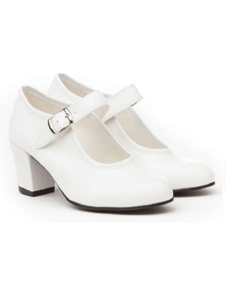FLAMENCO SPANISH SHOES ANGELITOS 302 White