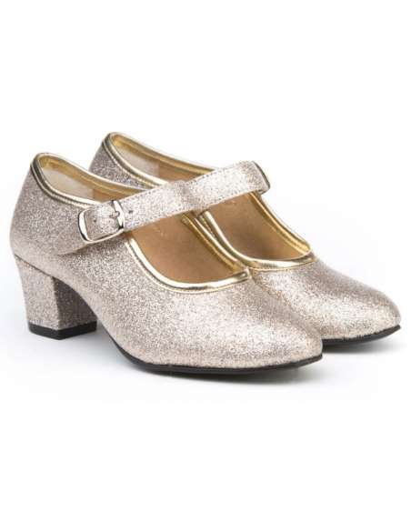 copy of FLAMENCO SPANISH SHOES ANGELITOS 305 Silver Glitter