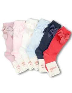 HIGHT SOCKS WITH BOWS GROSGRAIN CONDOR 24822 2