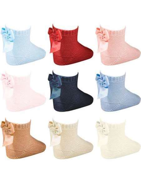 SHORTS SOCKS PUNTO BOBO WITH BACK BOW CÓNDOR 20074