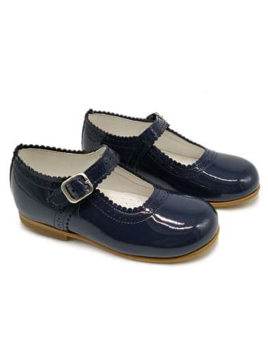Mary Janes in patent leather Cocoboxi 6275 new navy