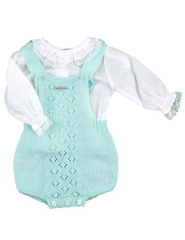 60212 GREN KNITTED OVERALLS WITH SHIRT  BRAND VISI