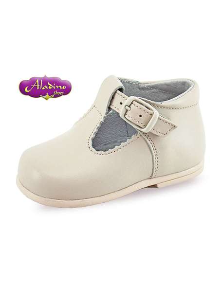 T-BAR IN LEATHER ALADINO 7108 BEIG