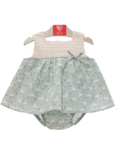 10078DS GIRLS  DRESS AND KNICKERS SEA DUCKS BRAND DEL SUR