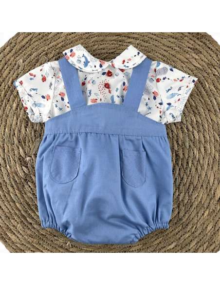 24216 BABY ROMPER  WITH SHIRT  BRAND BABYFERR